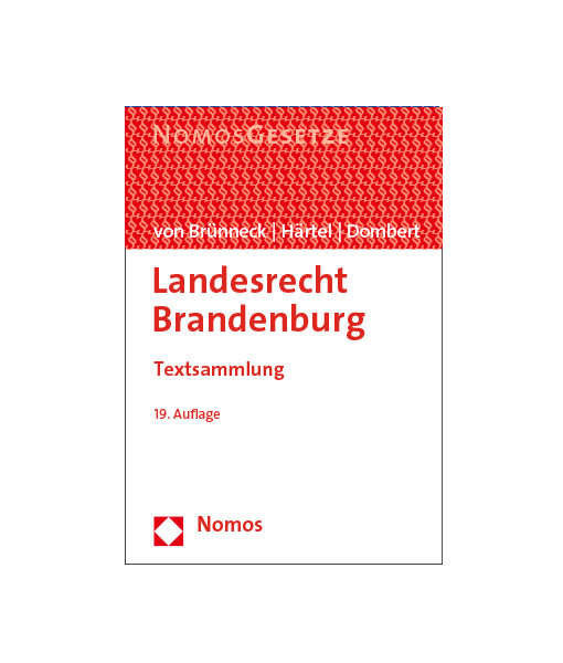 Landesrecht Brandenburg 18.Auflage Nomos