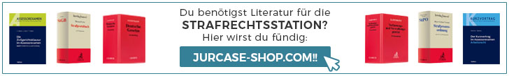 JurCase-Shop.com - Hier bekommst du deine Literatur für die Strafrechtsstation!