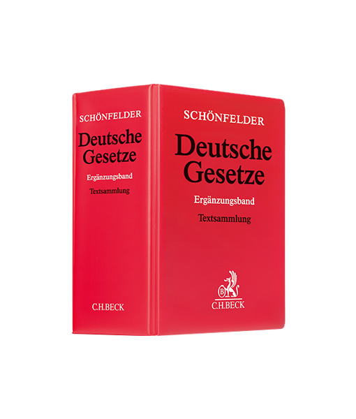 Schönfelder Deutsche Gesetze Ergänzungsband in der 57. Auflage kaufen auf JurCase-Shop.com