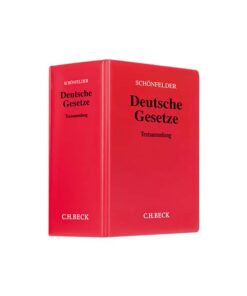 Schönfelder Deutsche Gesetze in der 174. Auflage kaufen Gesetzestext JurCase-Shop