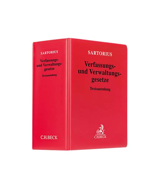Sartorius Verfassungs- und Verwaltungsgesetze 121. Auflage_Neuerscheinung_JurCase