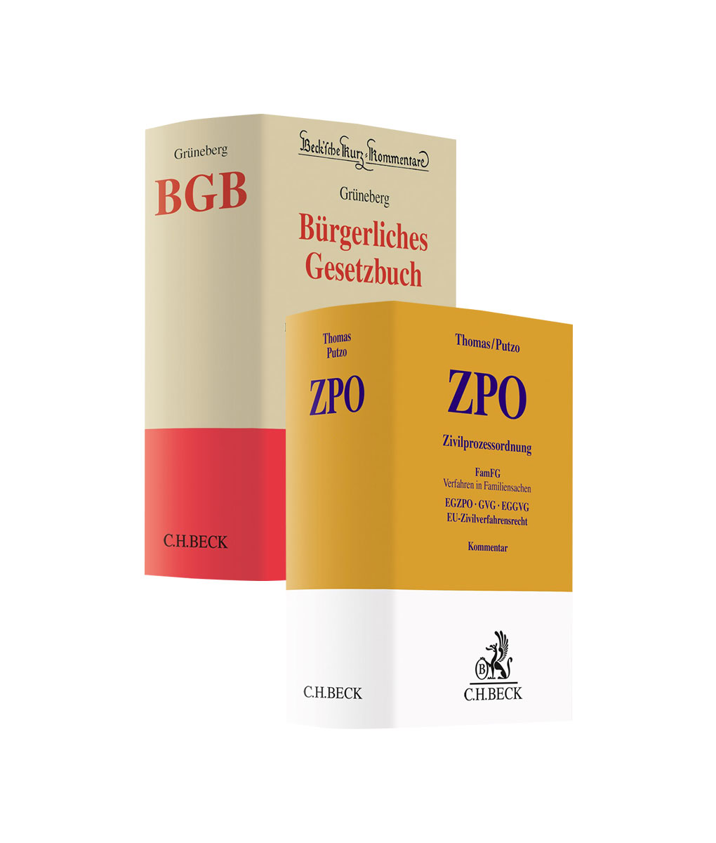Gr neberg BGB 82 Auflage Und Thomas Putzo ZPO 43 Auflage Im 
