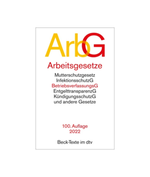 NEU: Arbeitsgesetze: ArbG - Beck-Texte Im Dtv - Der JurCase Shop