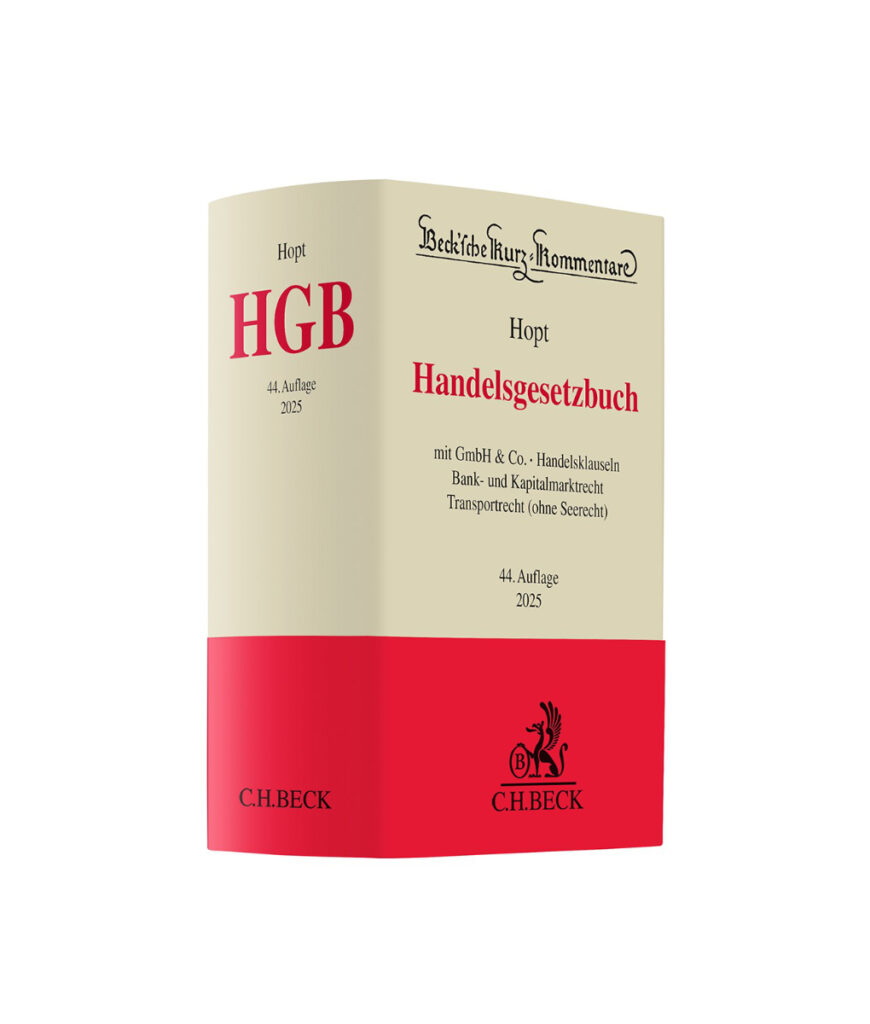 Hopt Handelsgesetzbuch HGB 44. Auflage 2025