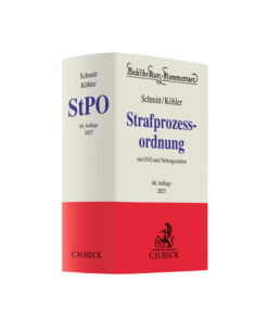 Schmitt/Köhler (vormals Meyer-Goßner/Schmitt) Strafprozessordnung: StPO 68. Auflage 2025 | gebraucht (Beschädigung)